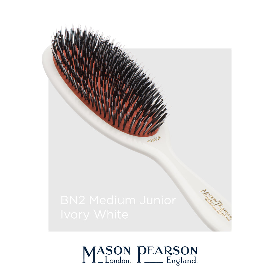 Mason Pearson I Średnia szczotka do włosów JUNIOR BN2 (dzik+nylon)