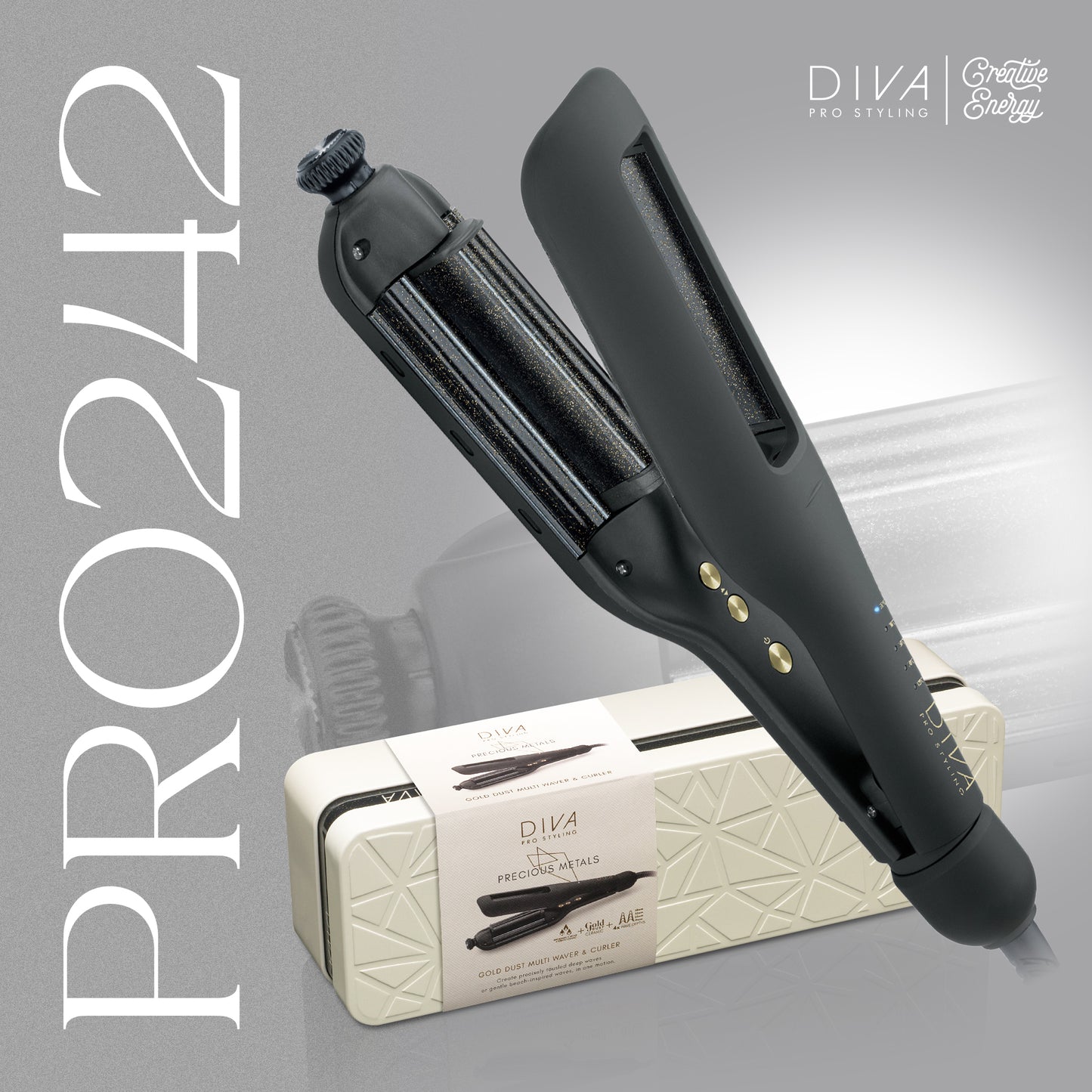 Gold Dust Multi Waver | Multi falownica do włosów z drobinkami złota (PRO242)