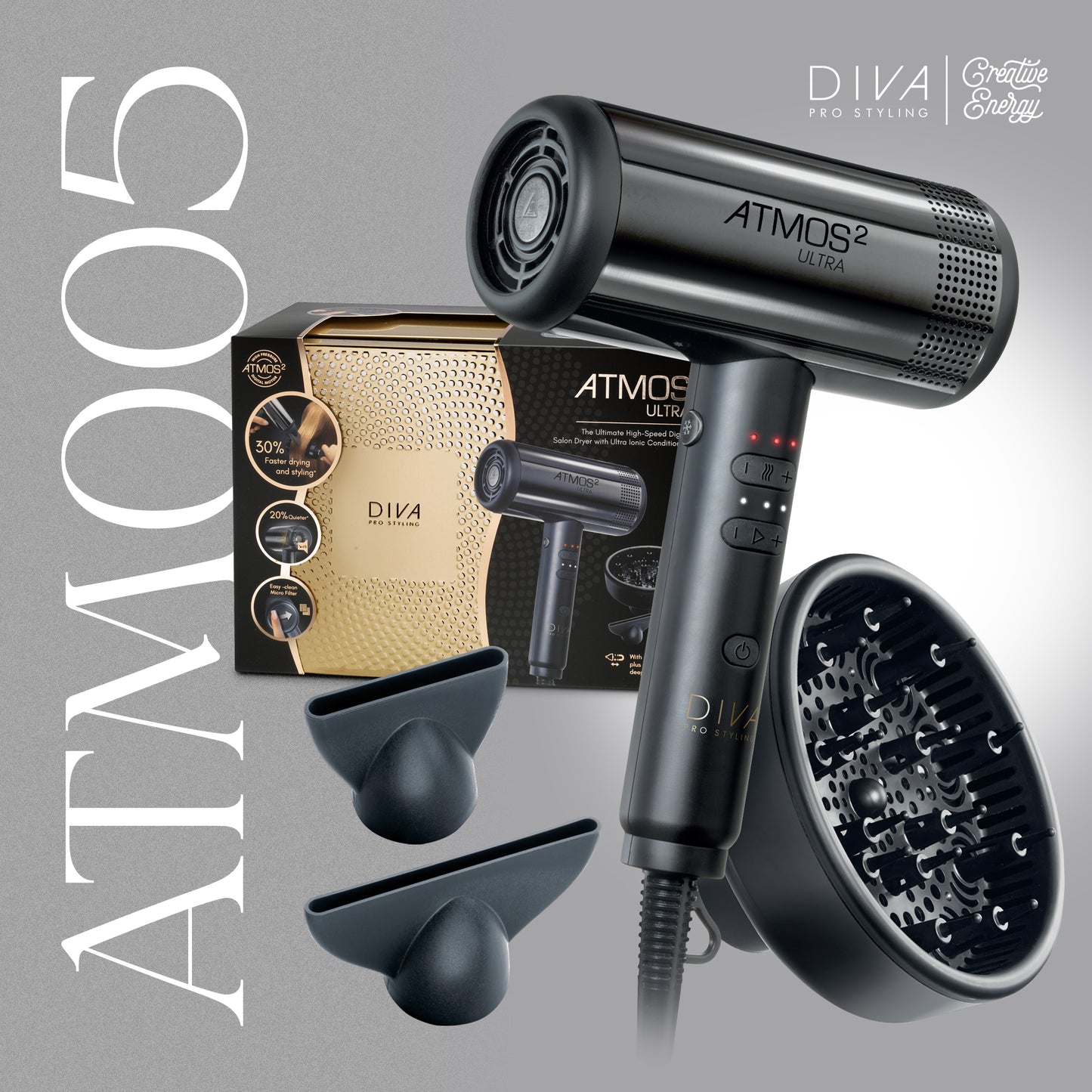 Atmos 2 Ultra | Suszarka do włosów nowej generacji (ATM005)