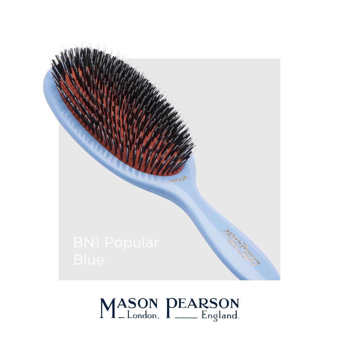 Mason Pearson I Duża szczotka do włosów POPULAR BN1 (dzik+nylon)