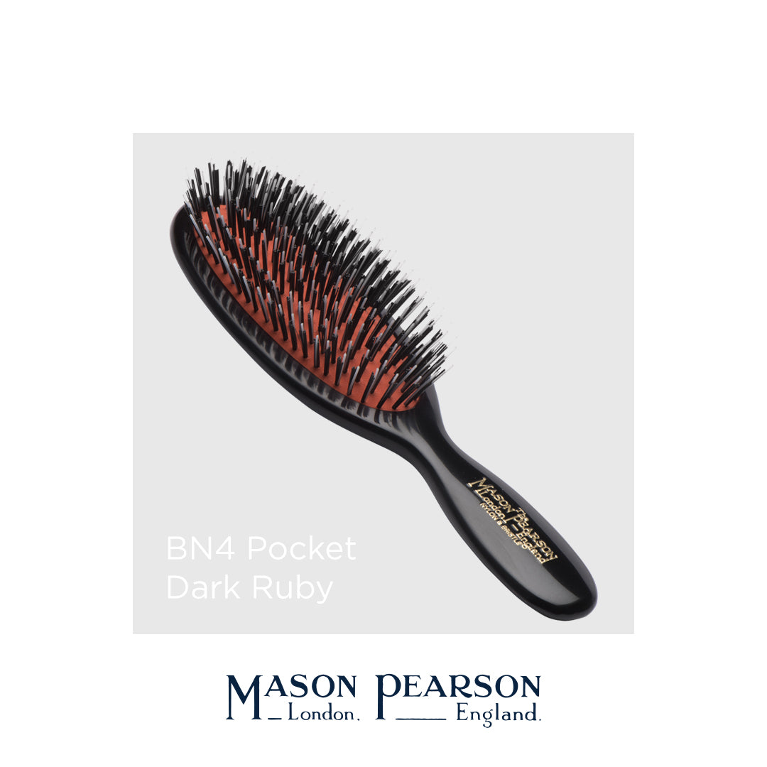 Mason Pearson I Szczotka do włosów POCKET BN4 (dzik+nylon)
