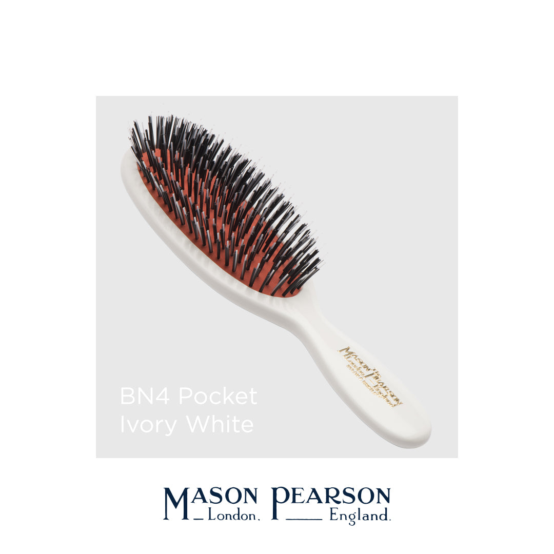 Mason Pearson I Szczotka do włosów POCKET BN4 (dzik+nylon)